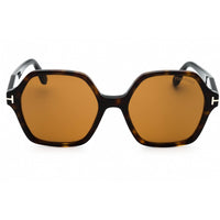 Tom Ford Women's Sunglasses - Dark Havana Acetate Geometric Shape Frame | FT1032 52E ,