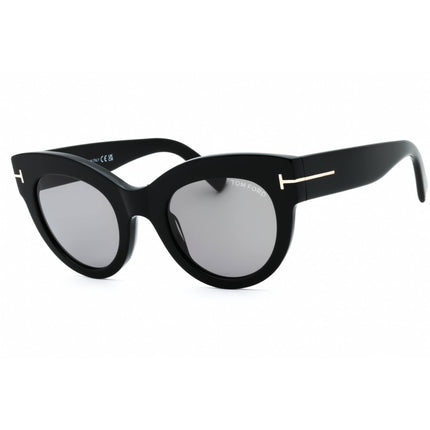 Tom Ford Women's Sunglasses - Shiny Black Acetate Cat Eye Full Rim Frame | FT1063 01C ,