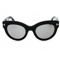 Tom Ford Women's Sunglasses - Shiny Black Acetate Cat Eye Full Rim Frame | FT1063 01C ,