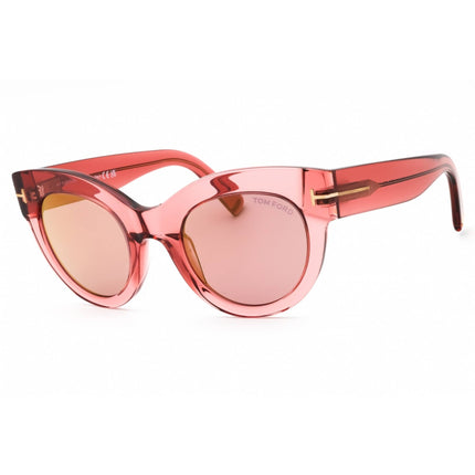Tom Ford Women's Sunglasses - Shiny Pink Acetate Cat Eye Full Rim Frame | FT1063 72Z ,