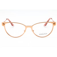 Versace Women's Eyeglasses - Rose Gold Metal Cat Eye Full Rim Frame | 0VE1277 1412 ,