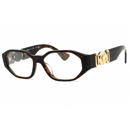 Versace Women's Eyeglasses - Havana Plastic Irregular Full Rim Frame | 0VE3320U 108 ,