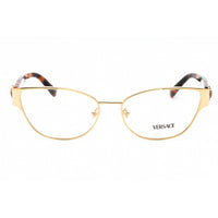 Versace Women's Eyeglasses - Pale Gold Metal Cat Eye Full Rim Frame | VE1267B 1252 ,