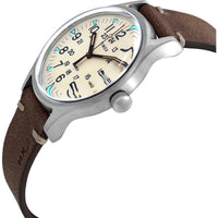 Timex Men's Watch - MK1 Quartz Beige Dial Brown Leather Strap | TW2R96800 ,