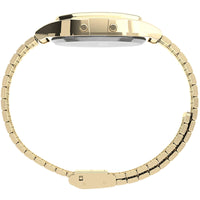 Timex Unisex Watch - T80 Alarm Digital Dial Yellow Gold Bracelet | TW2V18900 ,