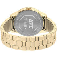 Timex Men's Watch - UFC Legend Black Dial Yellow Gold Expansion Bracelet | TW2V56400 ,