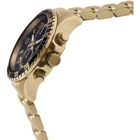 Invicta Men's Watch - Specialty Chronograph Black Dial Yellow Gold Bracelet | 44525 ,