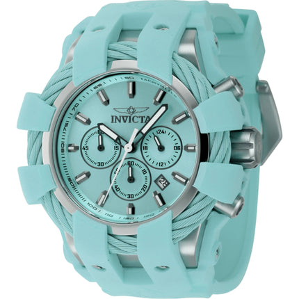 Invicta Men's Watch - Bolt Quartz Chronograph Turquoise Dial Silicone Strap | 45168 ,