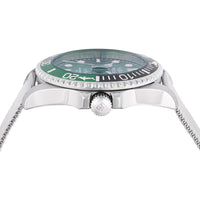Invicta Men's Watch - Pro Diver Green Dial Stainless Steel Mesh Bracelet | 47174 ,