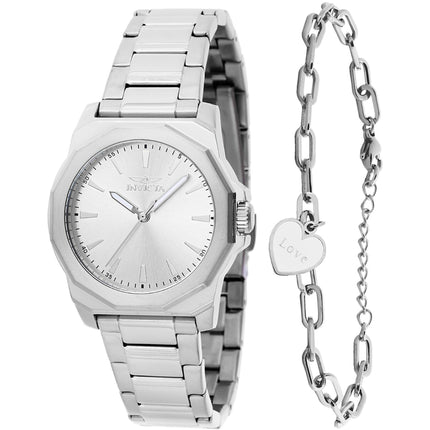 Invicta Women's Watch - Speedway Silver Tone Dial Stainless Steel Bracelet | 48577 ,