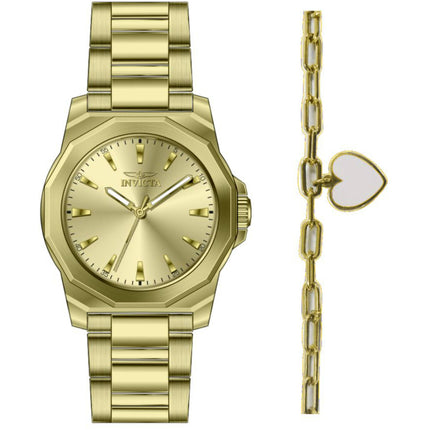 Invicta Women's Watch - Speedway Quartz Yellow Gold Plated Steel Bracelet | 48579 ,