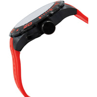 Invicta Men's Watch - Pro Diver Quartz Black Dial Red Silicone Rubber Strap | 16139 ,