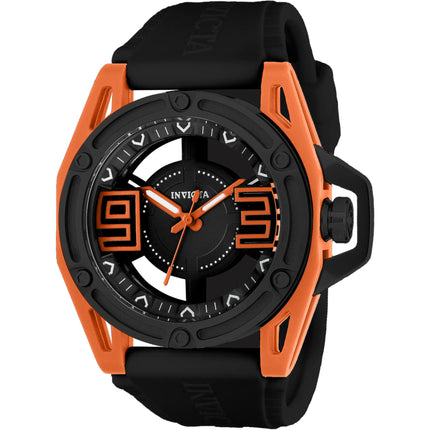 Invicta Men's Watch - Specialty Quartz Orange and Black Case Silicone Strap | 22302 ,