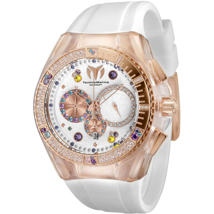 Technomarine Women's Watch - Cruise Dream Rose Gold Case Silicone Strap | TM-120002 ,