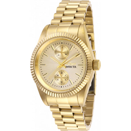 Invicta Women's Watch - Specialty Quartz Champagne Dial Yellow Gold Bracelet | 29447 ,