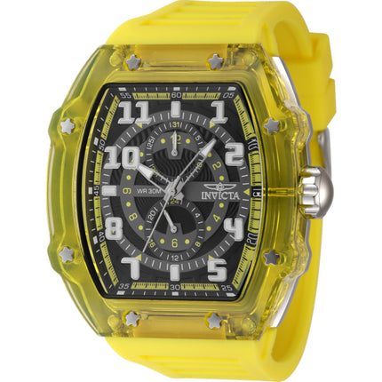 Invicta Men's Watch - Invicta Racing Quartz Black Dial Yellow Silicone Strap | 48449 ,