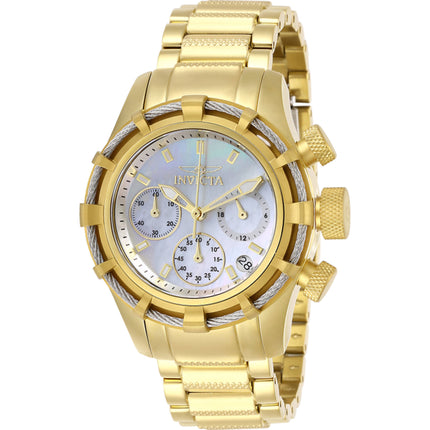 Invicta Women's Watch - Bolt Quartz Chronograph White MOP Dial Bracelet | 27492 ,
