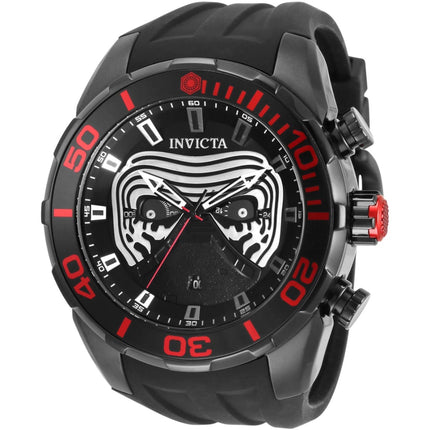 Invicta Men's Watch - Star Wars Kylo Ren Quartz Black and White Dial Strap | 35044 ,
