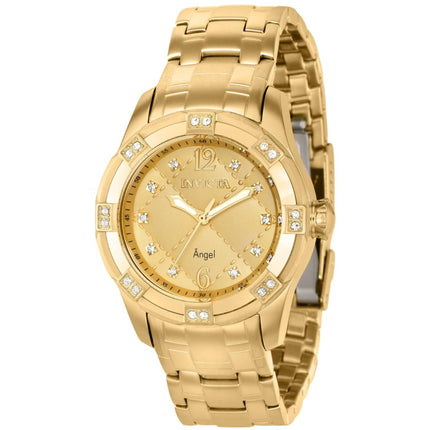 Invicta Women's Watch - Angel Quartz Yellow Gold Stainless Steel Bracelet | 36720 ,