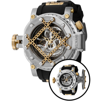 Invicta Men's Watch - Pro Diver Automatic Gold Tone and Black Dial Strap | 38581 ,