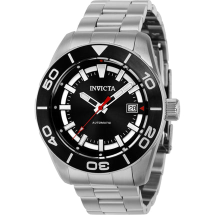 Invicta Men's Watch - Pro Diver Automatic Black and Silver Tone Dial Bracelet | 38664 ,