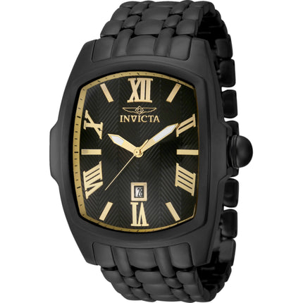 Invicta Men's Watch - Lupah Quartz Black Dial Stainless Steel Bracelet Date | 39831 ,