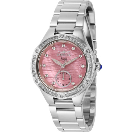 Invicta Women's Watch - Angel Chronograph Pink Mother of Pearl Dial Bracelet | 40373 ,