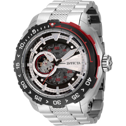 Invicta Men's Watch - Aviator Automatic Black and Silver Tone Skeleton Dial | 40547 ,