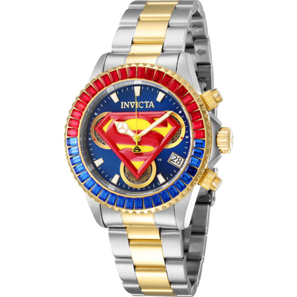 Invicta Women's Watch - DC Comics Superman Chronograph Two Tone Steel Bracelet | 41270 ,