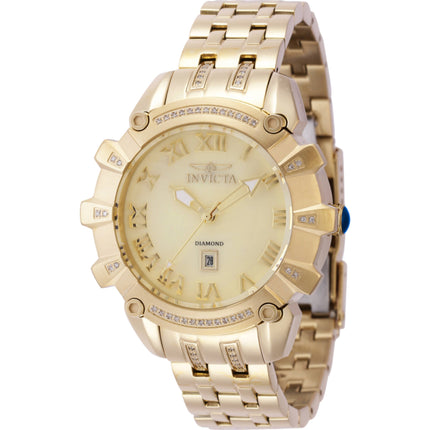 Invicta Women's Watch - Angel Champagne MOP Dial Yellow Gold Steel Diamond | 42307 ,