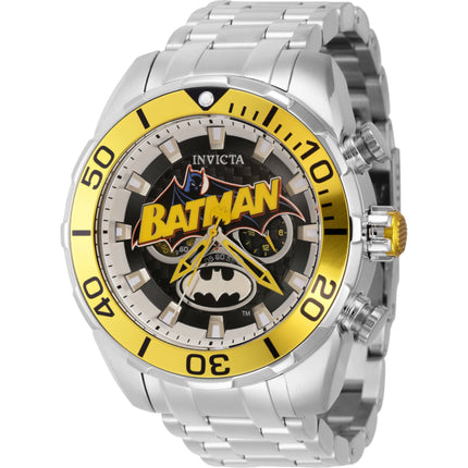 Invicta Men's Watch - DC Comics Batman Chronograph Stainless Steel Bracelet | 43565 ,