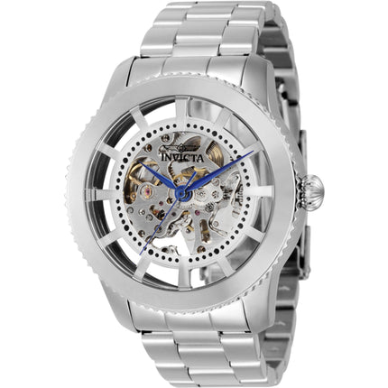 Invicta Men's Watch - Objet D Art Automatic Skeleton Dial Silver Bracelet | 27550 ,
