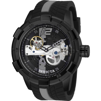 Invicta Men's Watch - S1 Rally Skeleton Dial Gunmetal and Black Rubber Strap | 28592 ,
