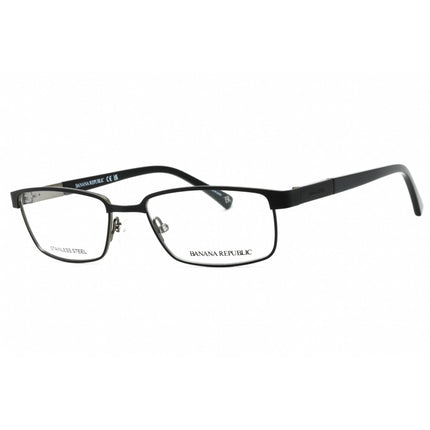 Banana Republic Men's Eyeglasses - Matte Black Ruthenium Rectangular | BR 100 0TI7 00 ,