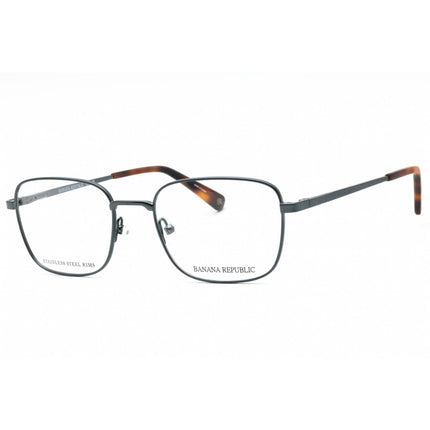 Banana Republic Men's Eyeglasses - Matte Grey Blue Metal Square Frame | BR 118 08HT 00 ,