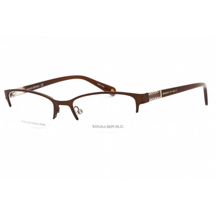 Banana Republic Women's Eyeglasses - Matte Brown Metal Half Rim Frame | BR 200 0YZ4 00 ,