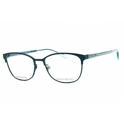 Banana Republic Women's Eyeglasses - Matte Teal Metal Square Frame | BR 205 0PYW 00 ,