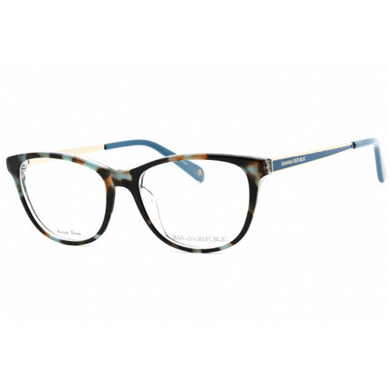 Banana Republic Women's Eyeglasses - Brown Blue Havana Cat Eye Frame | BR 221 0X8Q 00 ,