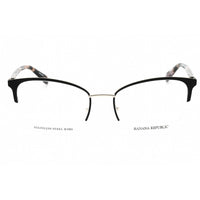 Banana Republic Women's Eyeglasses - Matte Black Gold Half Rim Frame | BR 223 0I46 00 ,