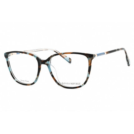 Banana Republic Women's Eyeglasses - Brown Blue Havana Square Frame | BR 225 0X8Q 00 ,