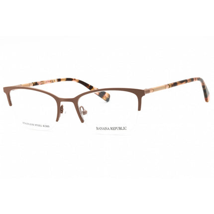 Banana Republic Women's Eyeglasses - 52mm Brown Rectangular Frame | BR 226 009Q 00 ,