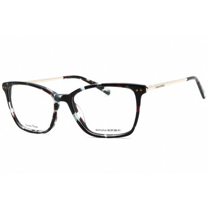 Banana Republic Women's Eyeglasses - Black Green Havana Cat Eye Frame | BR 228 0EO3 00 ,