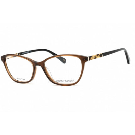 Banana Republic Women's Eyeglasses - Brown Plastic Cat Eye Full Rim | BREE 009Q 00 ,
