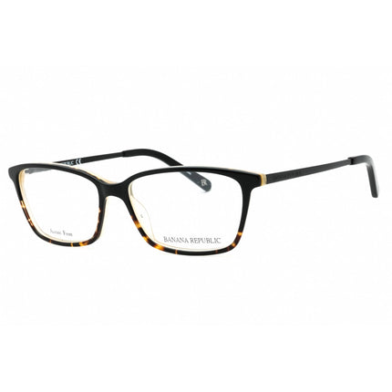 Banana Republic Women's Eyeglasses - 53mm Black Havana Rectangular | CATE/N 0WR7 00 ,