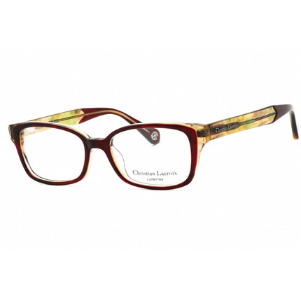 Christian Lacroix Unisex Eyeglasses - Cherry Plastic Rectangular Frame | CL1055 275 ,