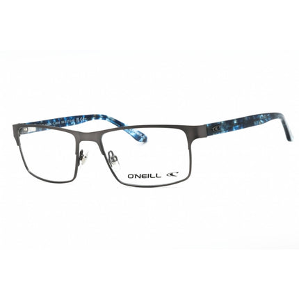 ONeill Men's Eyeglasses - Matte Gunmetal/Blue Metal Rectangular Frame | ONO-AIDAN 005 ,