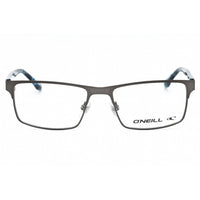 ONeill Men's Eyeglasses - Matte Gunmetal/Blue Metal Rectangular Frame | ONO-AIDAN 005 ,
