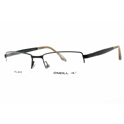 ONeill Men's Eyeglasses - Matte Black Metal Rectangular Half Rim Frame | ONO-AKAMU 004 ,