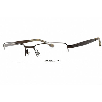 ONeill Men's Eyeglasses - Matte Brown Metal Rectangular Half Rim Frame | ONO-ALTO 003 ,