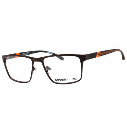 ONeill Men's Eyeglasses - Matte Brown Metal Rectangular Shape Frame | ONO-FLETCHER 003 ,